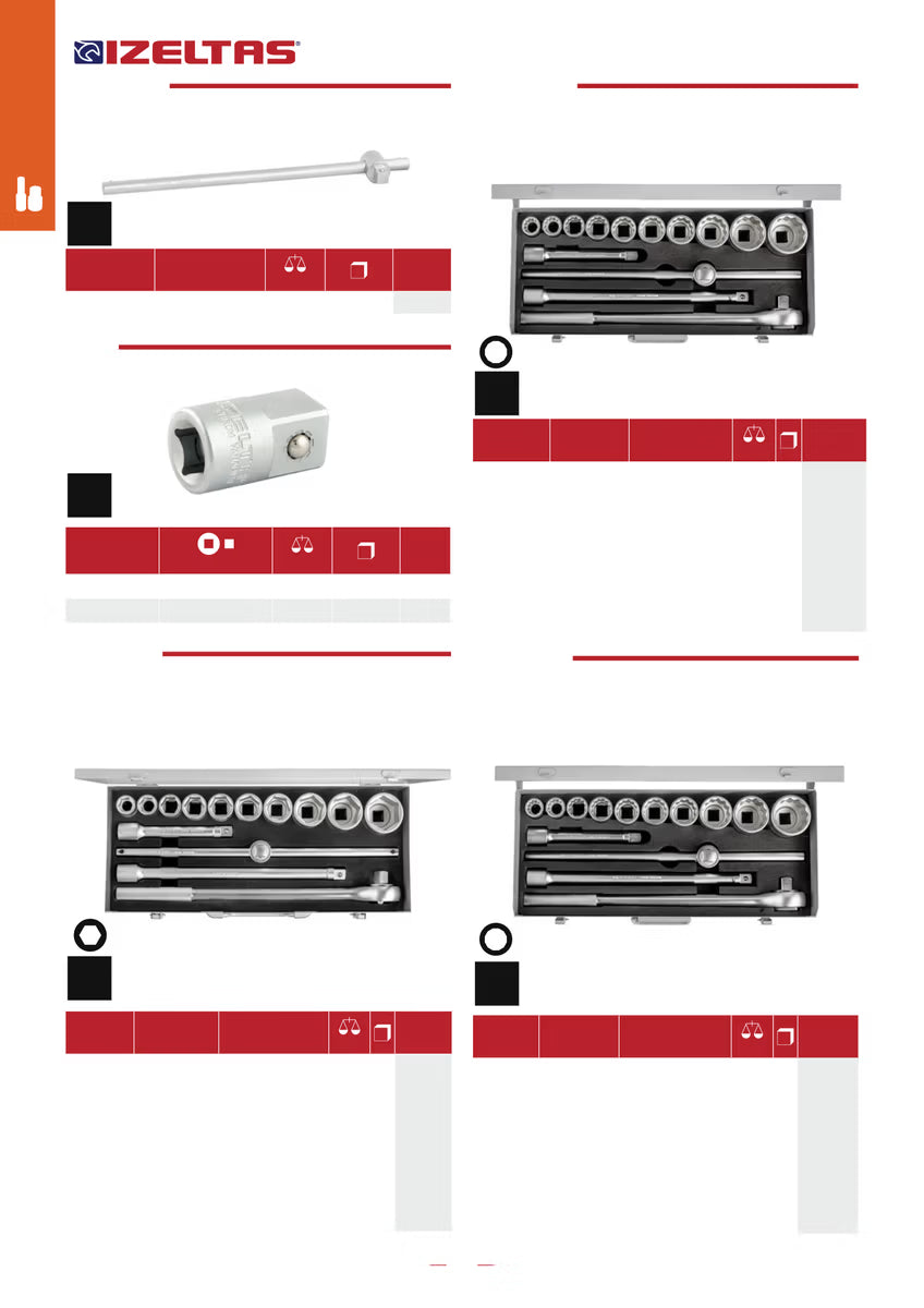 İzeltaş 3/4" Lokma Adaptörü 3/4"F x 1/2"M