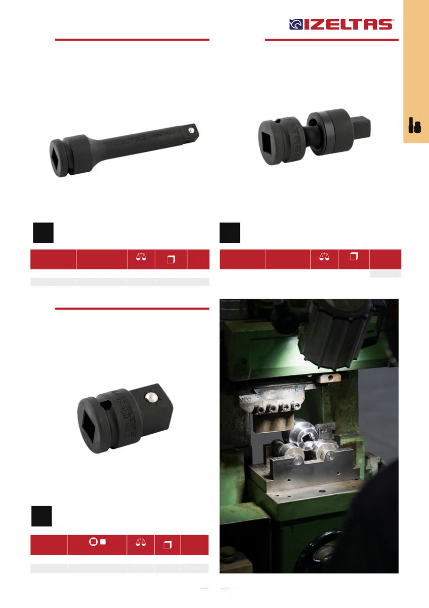 İzeltaş 3/4" Havalı Lokma Ara Kol 330 mm