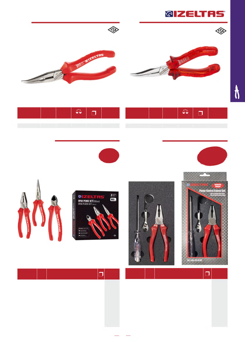 İzeltaş Kargaburun Eğri Uçlu Opak Seri 7 1/8"