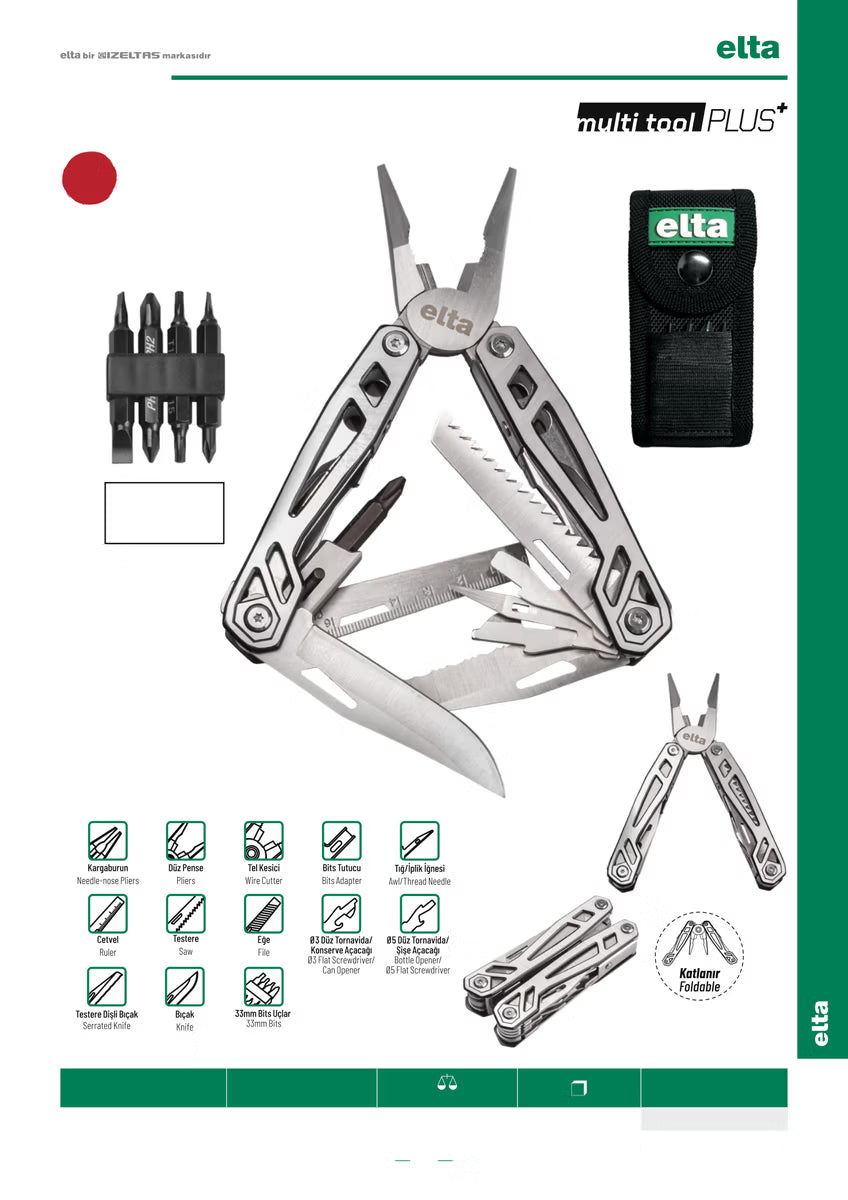 İzeltaş 165mm Multi Tool Plus (13 Fonksiyonlu)