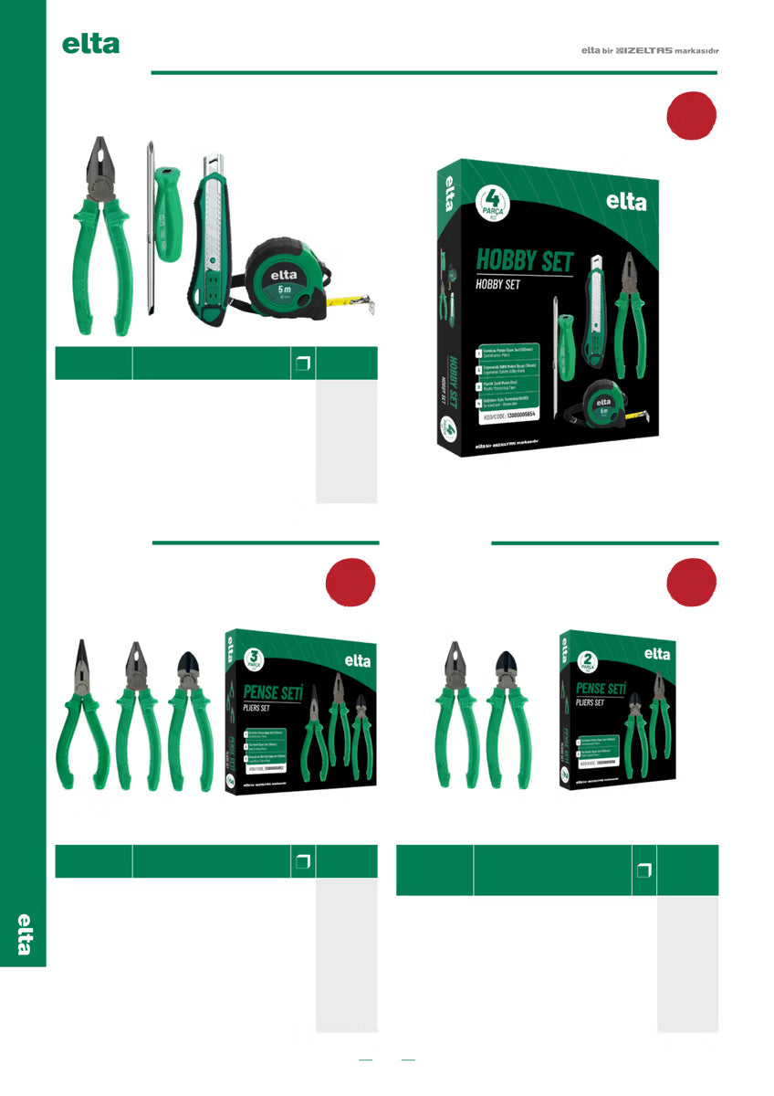 İzeltaş Hobby Set (4 Parça)
