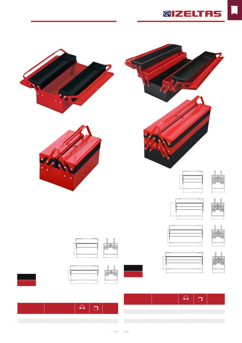 İzeltaş Takım Çantası 5 Gözlü 195x520x210