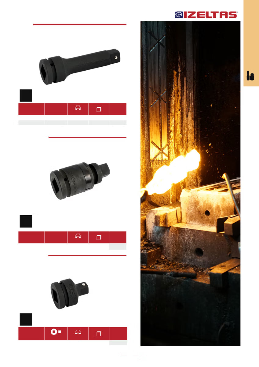 İzeltaş 1" Havalı Lokma Ara Kol 250 mm