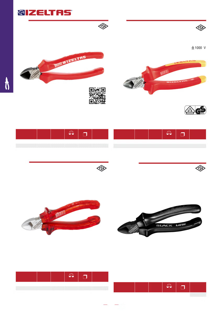 İzeltaş Yan Keski Kraft Seri 6 1/4"