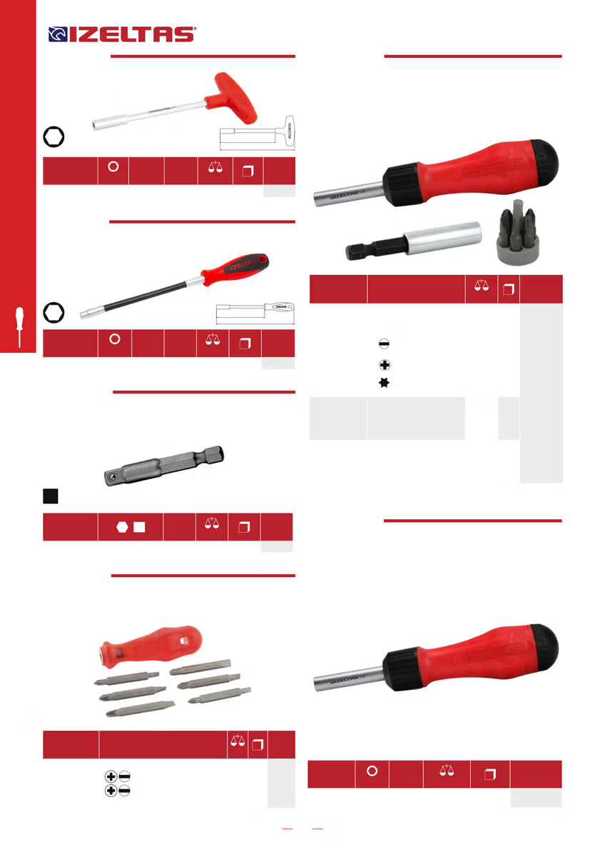İzeltaş Manyetik Bits Tutucu Tornavida Flexible 6.3mm