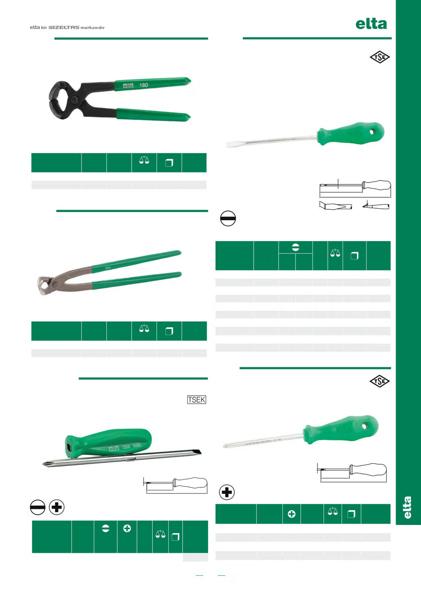 İzeltaş Opak Seri Yıldız Uçlu Tornavida 8x150mm Ph3