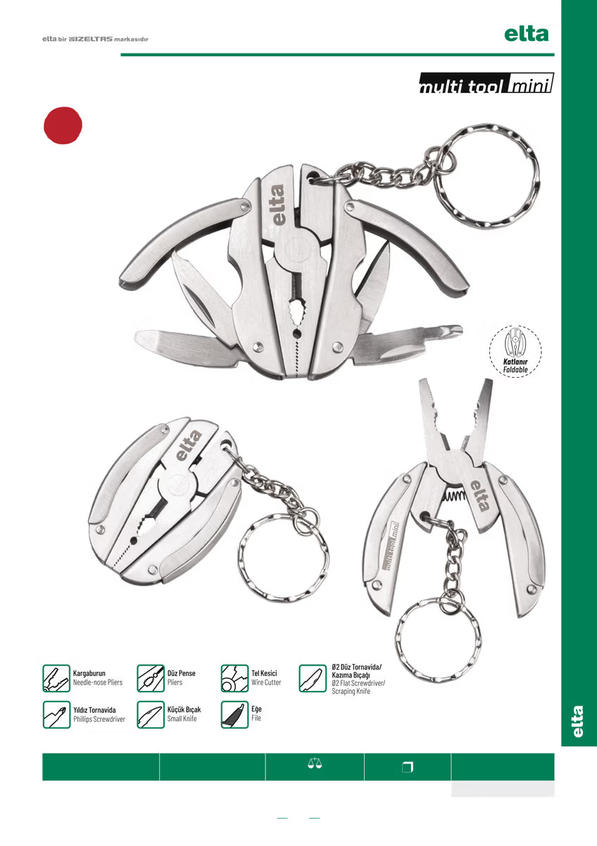 İzeltaş 75mm Multi Tool Mini (7 Fonksiyonlu)