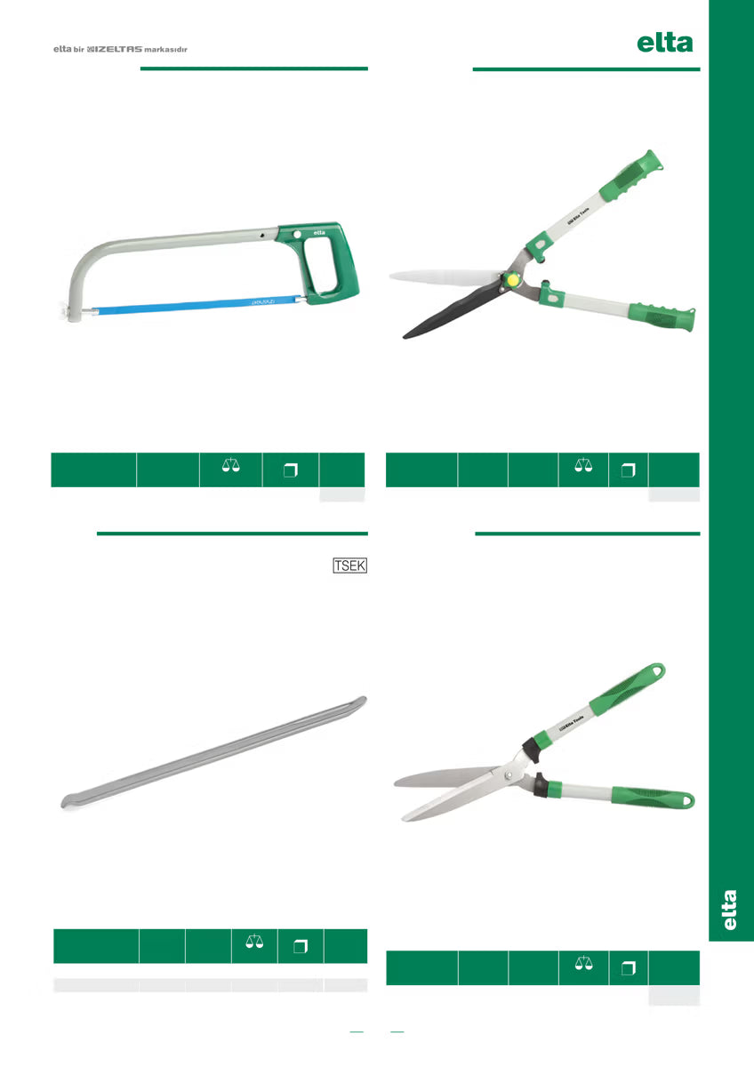 İzeltaş Levye Oluklu 400mm (Tyre Lever, Straight)