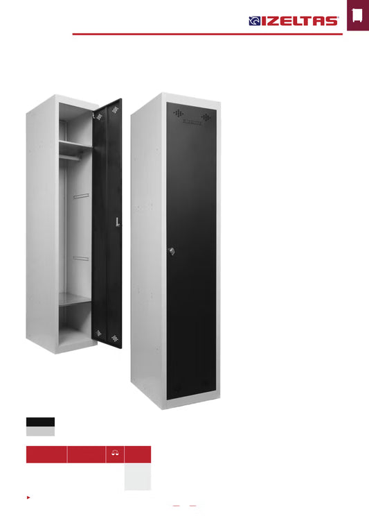 İzeltaş Soyunma Dolabı Geniş L1800