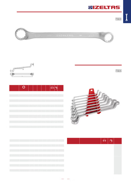 İzeltaş Yıldız İki Ağız Anahtar 5/16"x3/8" (İnç)