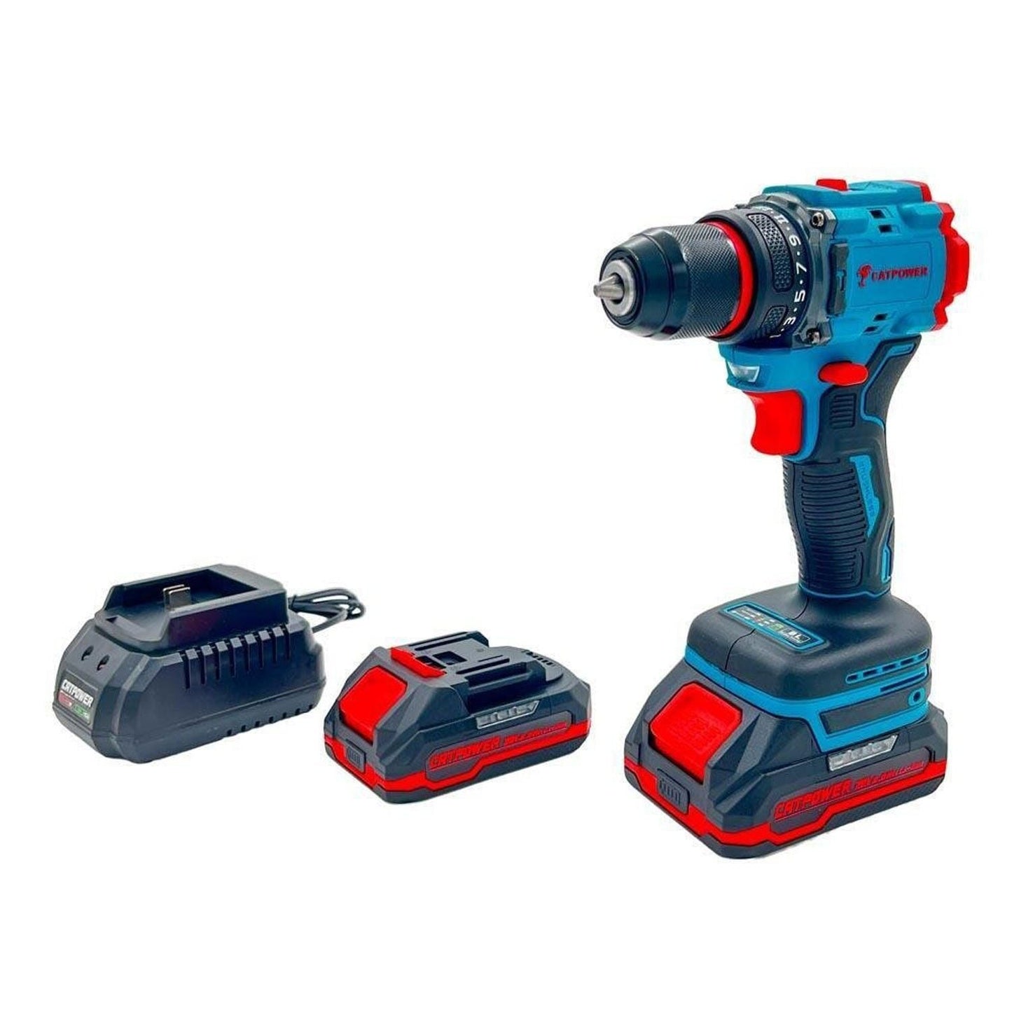 Catpower CAT1020 Kömürsüz Çift Akülü Darbesiz Vidalama Makinesi 20V 2.0Ah