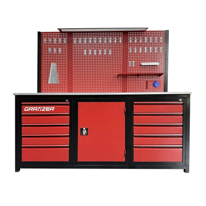 Grayzer 2 Metre 10 Çekmeceli Dolaplı Takım Tezgahı