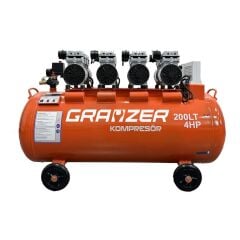 Grayzer 100 LT Sessiz ve Yağsız Hava Kompresörü