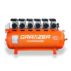 Grayzer 500 LT Sessiz ve Yağsız Hava Kompresörü 6 Kafa
