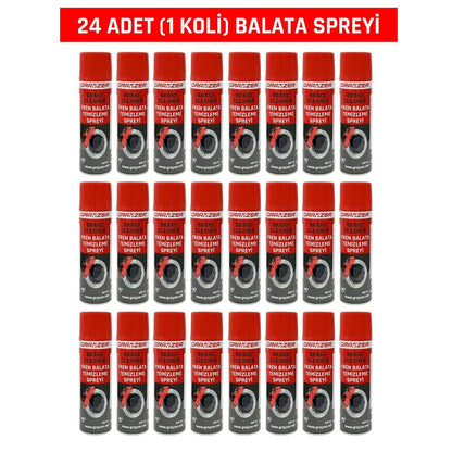 Grayzer Fren Balata Temizleme Spreyi 500 ML (1 Koli 24 Adet)