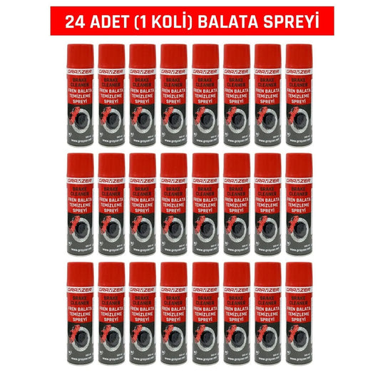 Grayzer Fren Balata Temizleme Spreyi 500 ML (1 Koli 24 Adet)