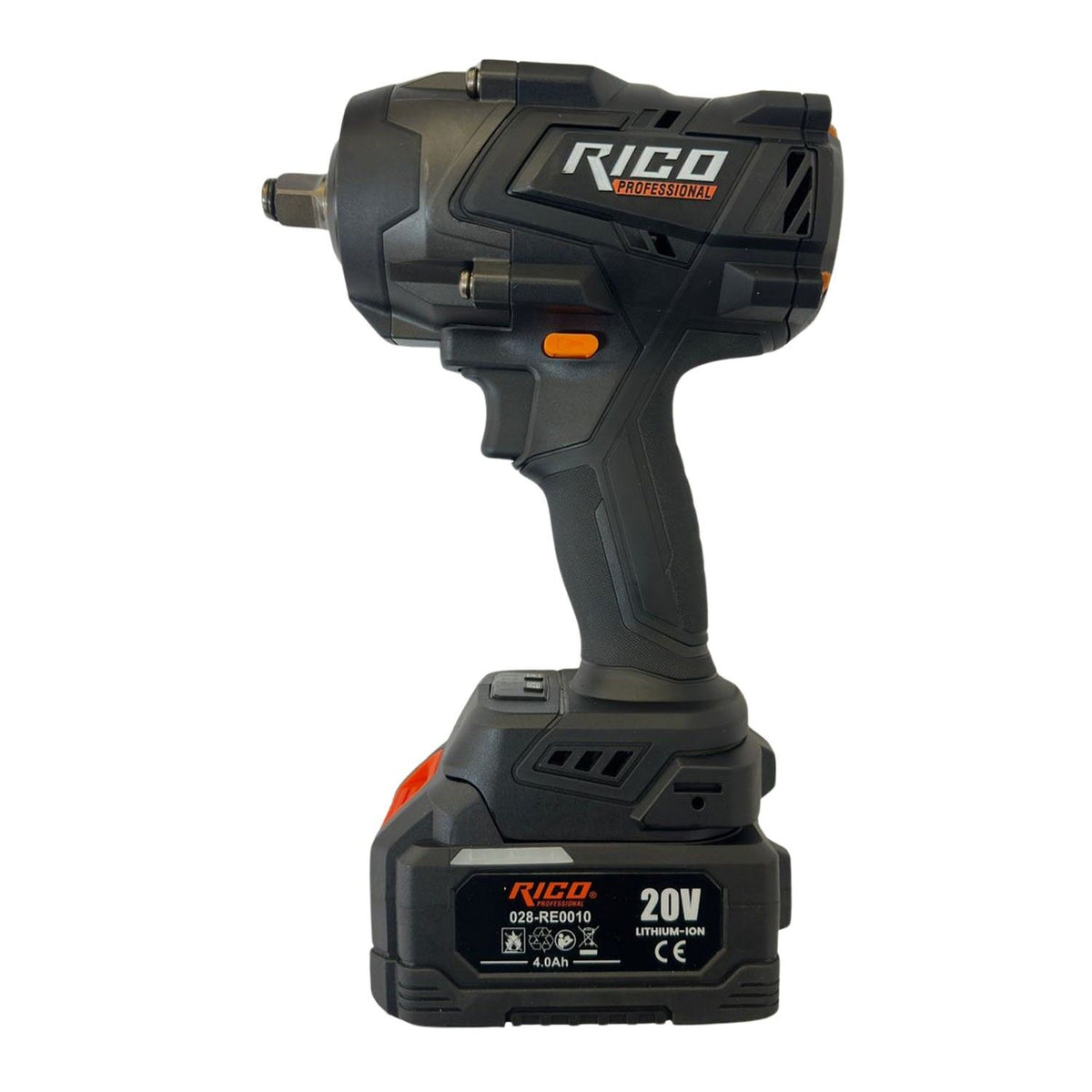 Rico 028-RE0010 1/2 Kömürsüz Çift Akülü Darbeli Somun Sıkma 850 Nm